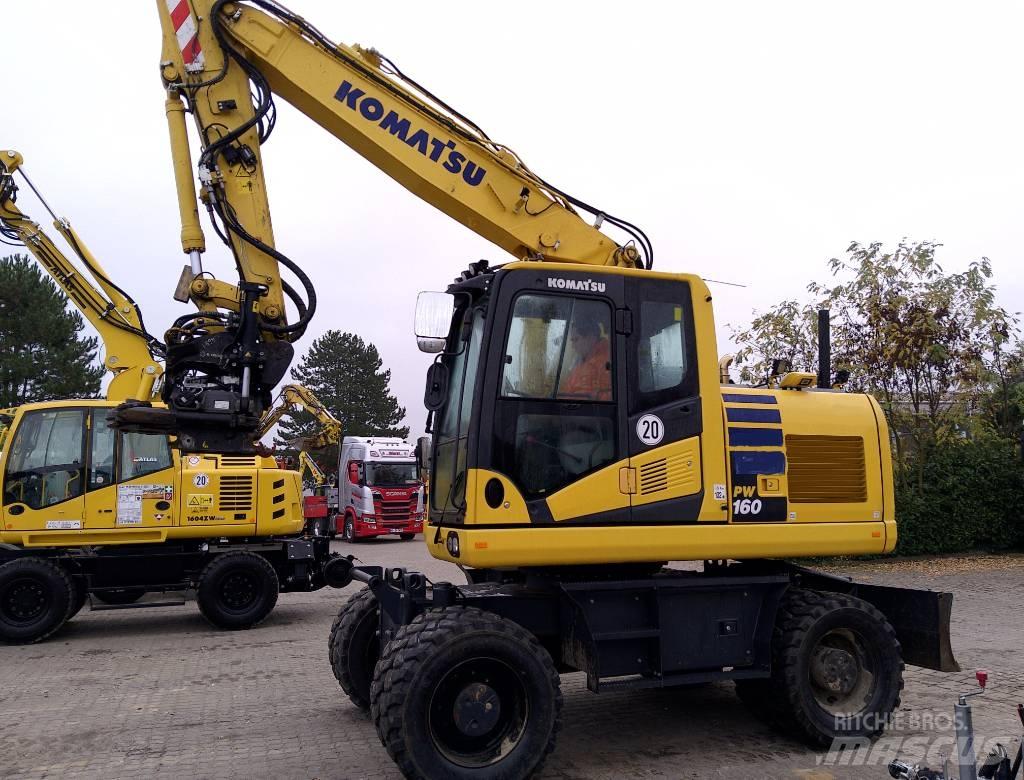 Komatsu PW160-11 Wheeled excavators