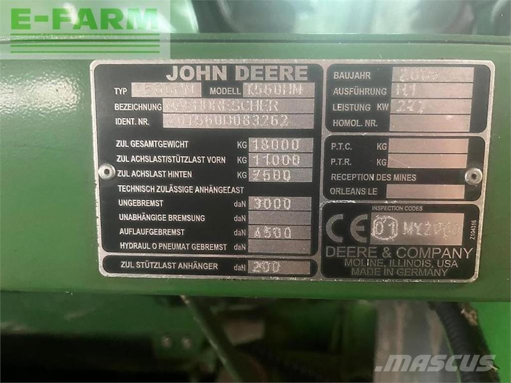 John Deere t560 hm Combine harvesters
