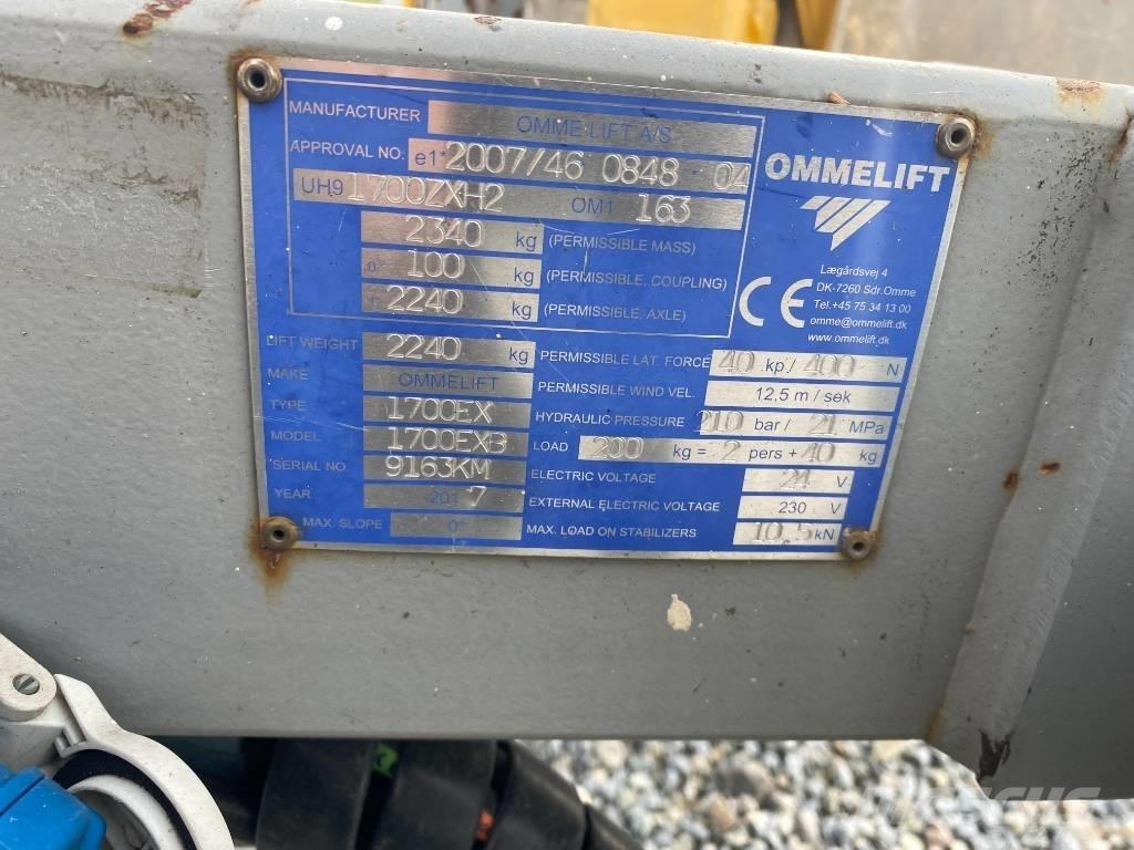 Omme 1700 EBX Trailer mounted aerial platforms