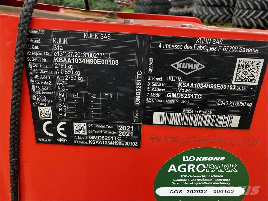Kuhn GMD5251TC Mowers