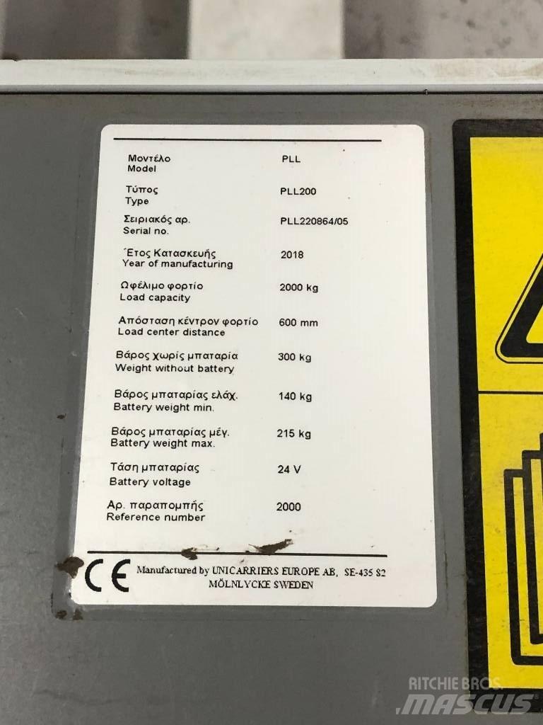 Atlet PLL200 Hand pallet stackers