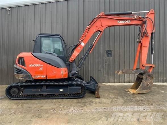 Kubota KX080-4 Crawler excavators