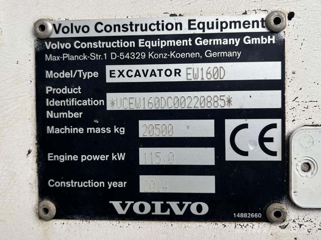 Volvo EW 160 D Wheeled excavators