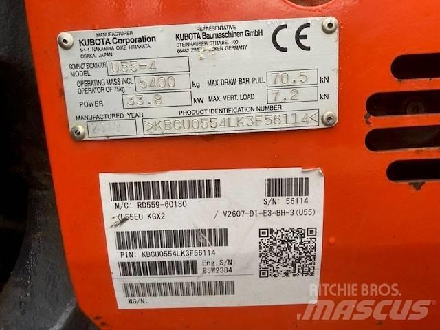 Kubota U 55-4 Mini excavators < 7t (Mini diggers)