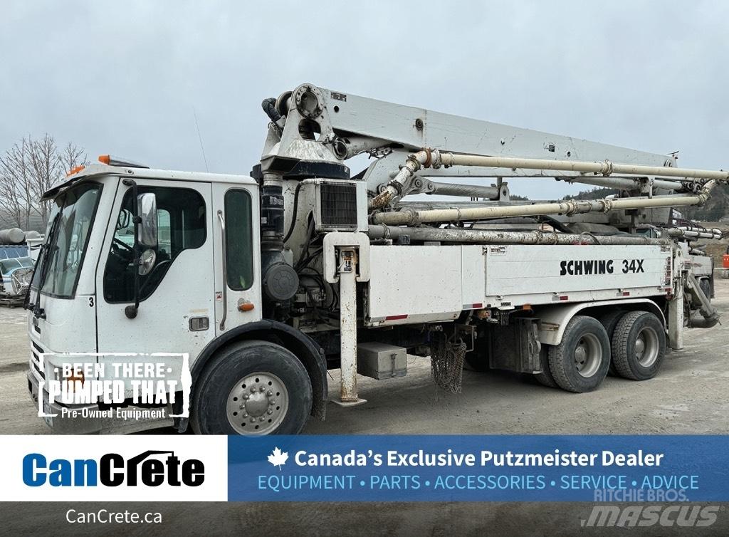 Schwing 34x Concrete pump trucks
