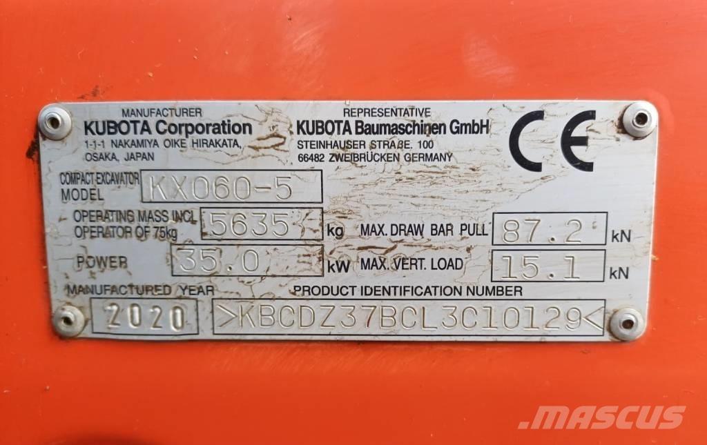 Kubota KX 060-5 Mini excavators < 7t (Mini diggers)
