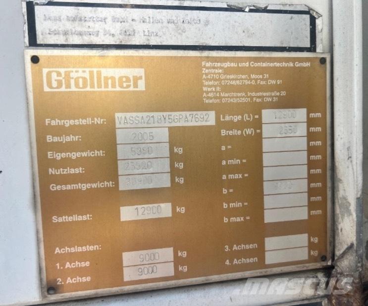 Gföllner SPL2 Flatbed/Dropside semi-trailers