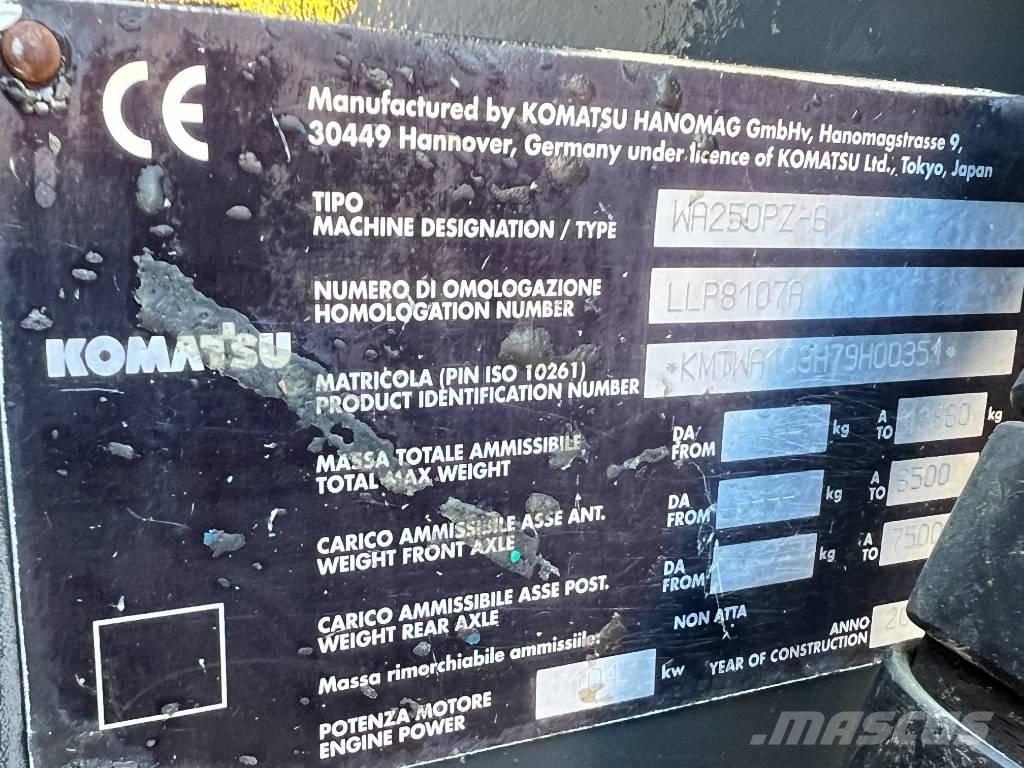 Komatsu WA 250 PZ-6 Wheel loaders