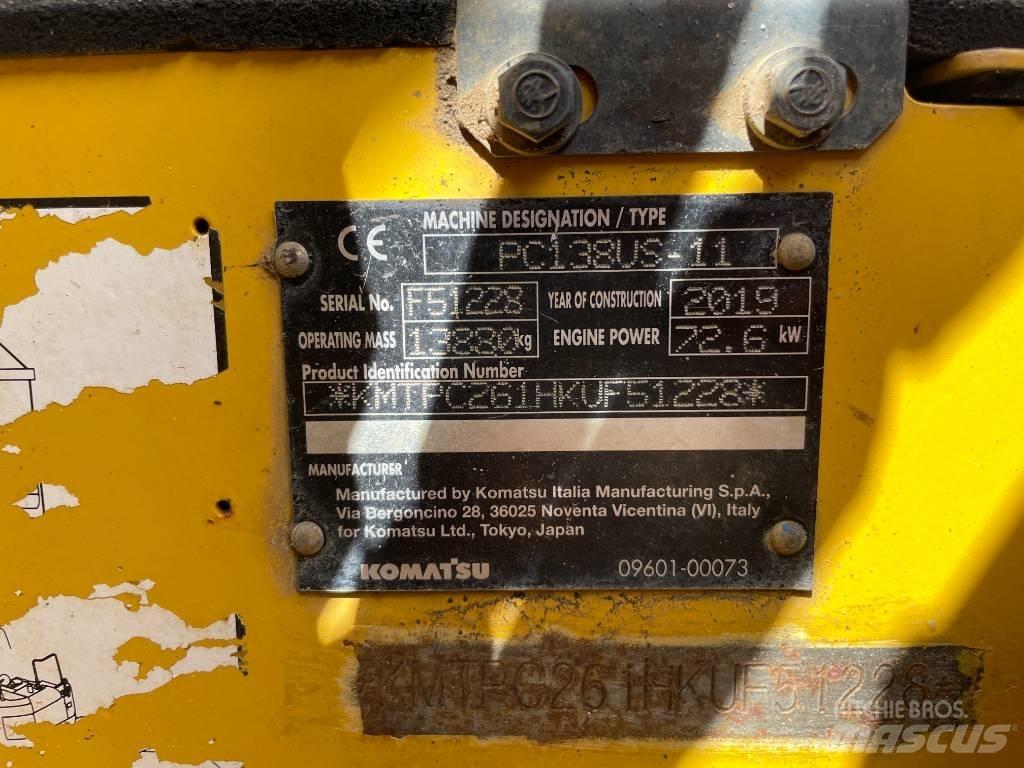 Komatsu PC 138 US-11 Crawler excavators