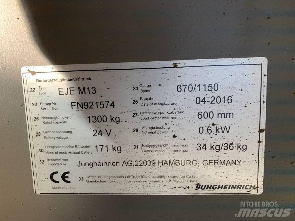 Jungheinrich EJE M13 Low lifter