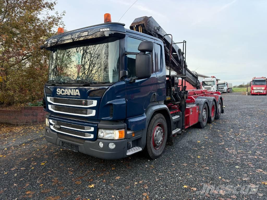 Scania P450 8x2/4 Cable lift demountable trucks