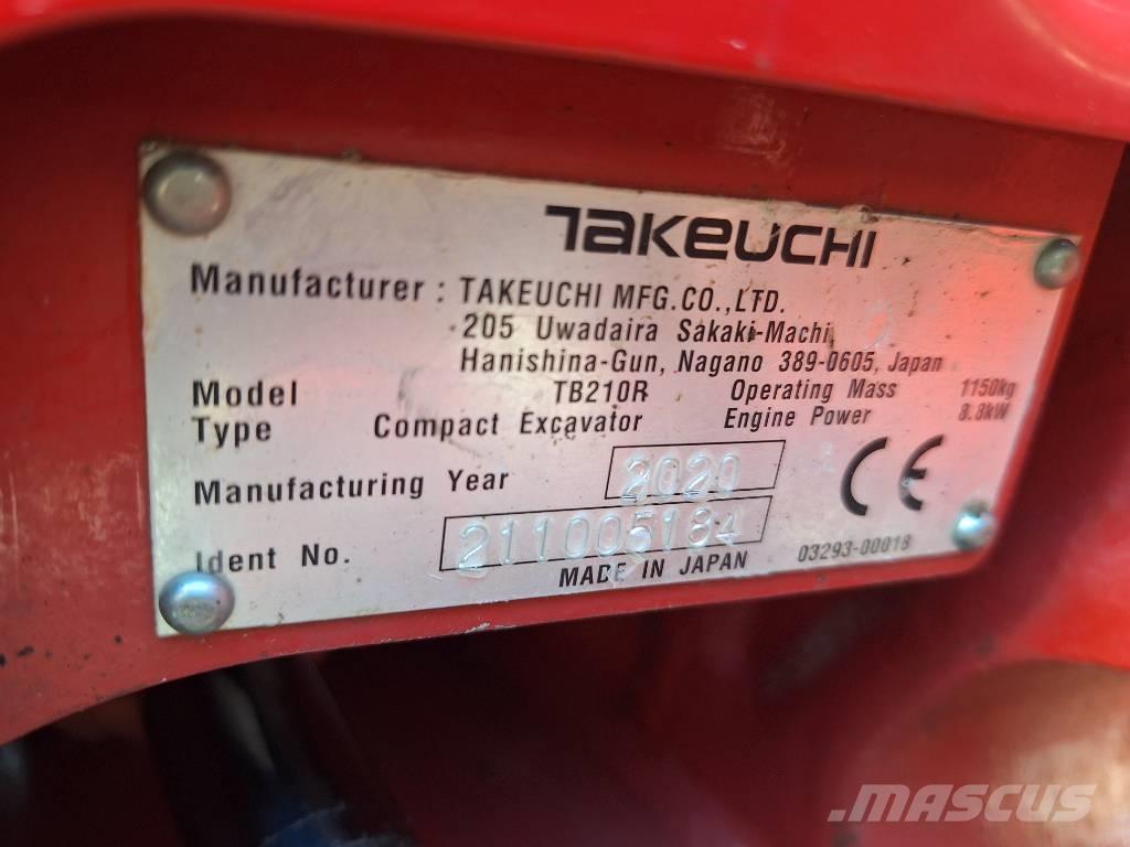 Takeuchi TB 210 R Mini excavators < 7t (Mini diggers)