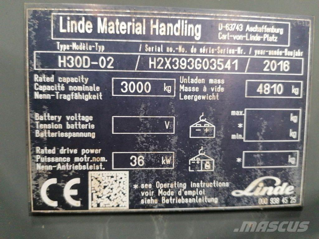 Linde H30D-02 Diesel trucks