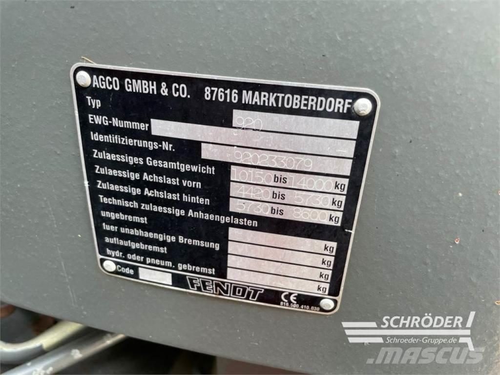 Fendt 920 VARIO Tractors