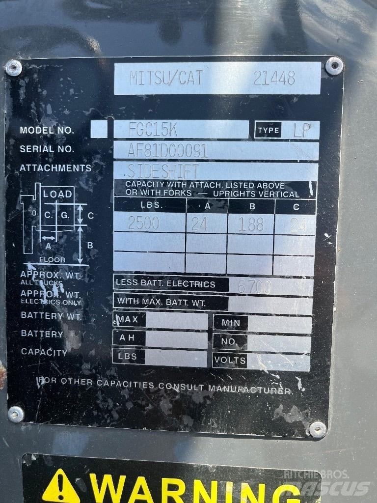 CAT FGC 15K Forklift trucks - others