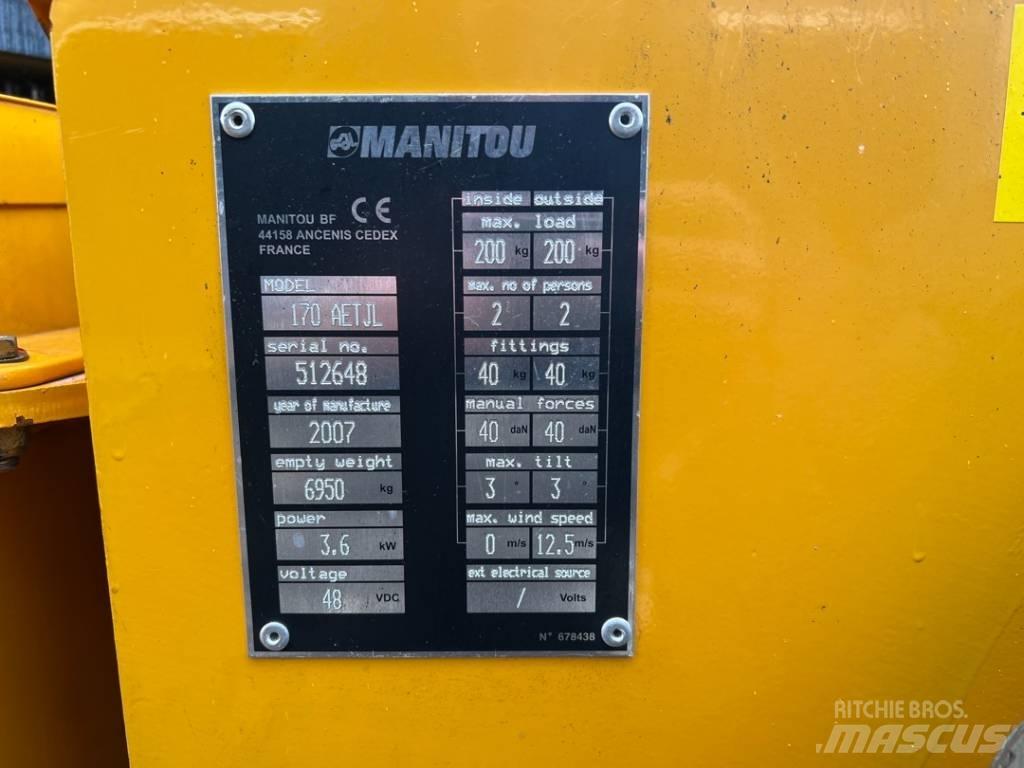 Manitou 170AETJ Articulated boom lifts