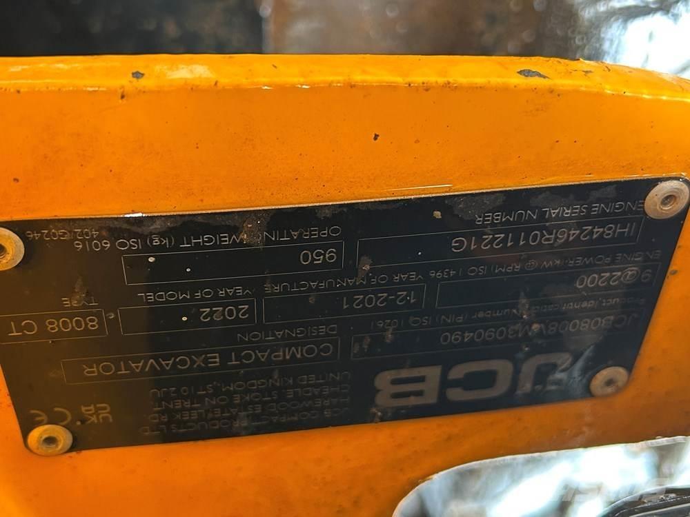 JCB MICRO 8008 Mini excavators < 7t (Mini diggers)