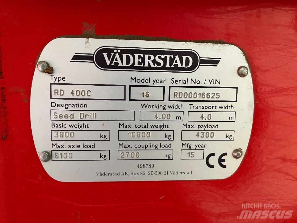 Väderstad Rapid400C Drills