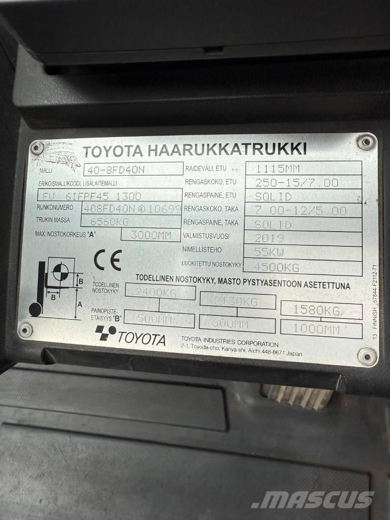 Toyota 40-8 FD 40 N Diesel trucks