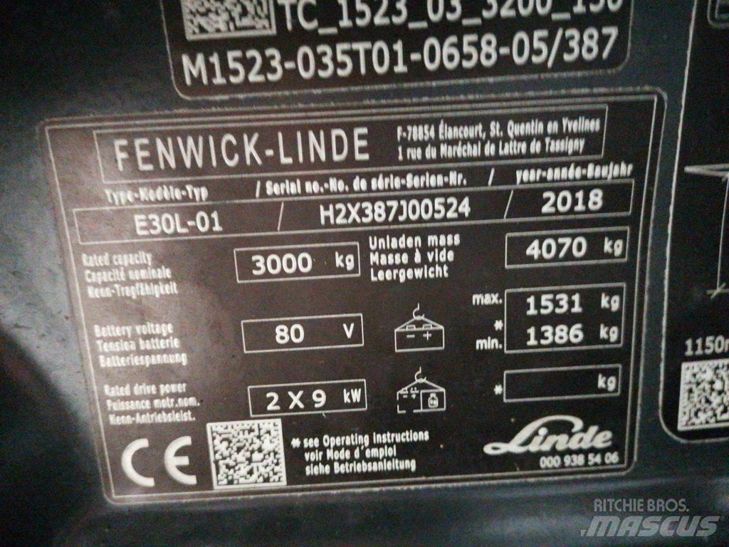 Linde E30L-01 Electric forklift trucks