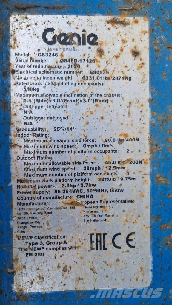 Genie GS 3246 Scissor lifts