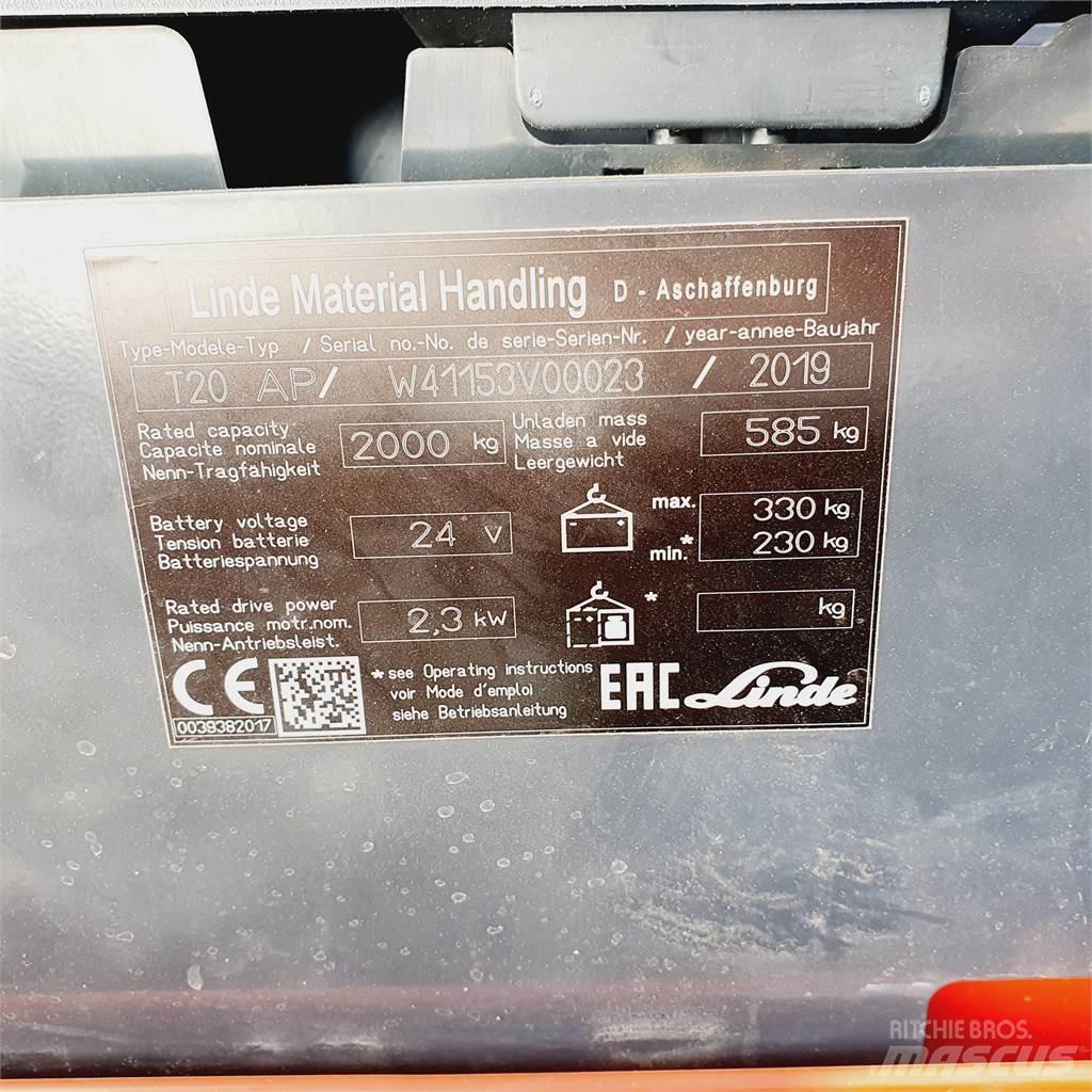 Linde T20AP Narrow Low lifter