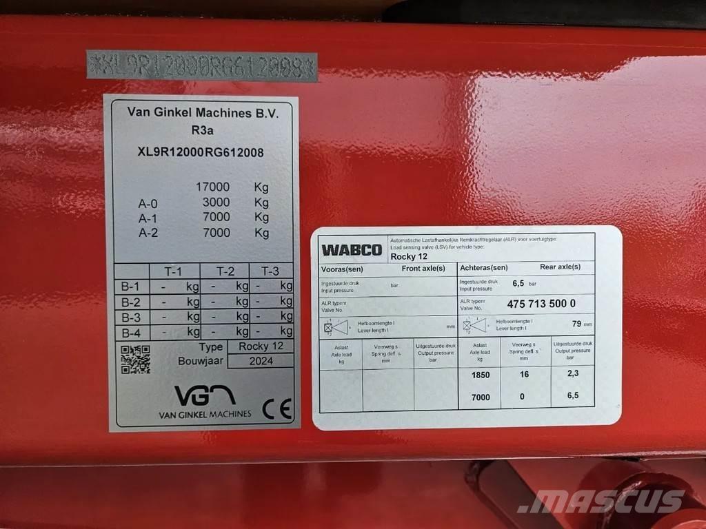 VGM Rocky 12 Tipper trailers