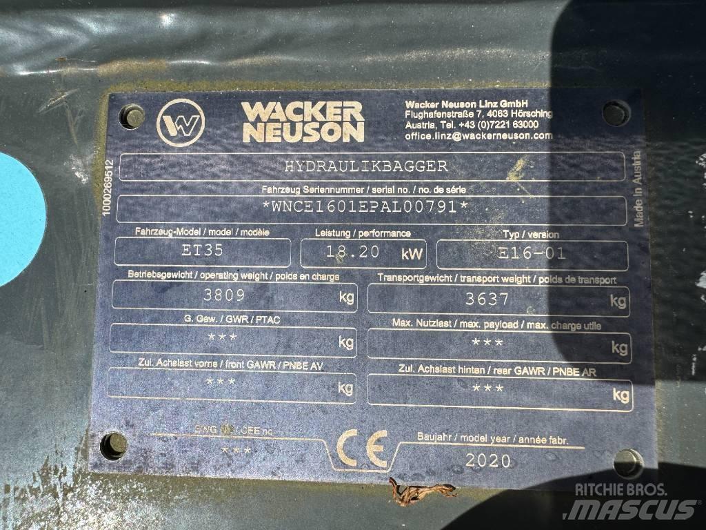 Wacker Neuson ET35 Crawler excavators