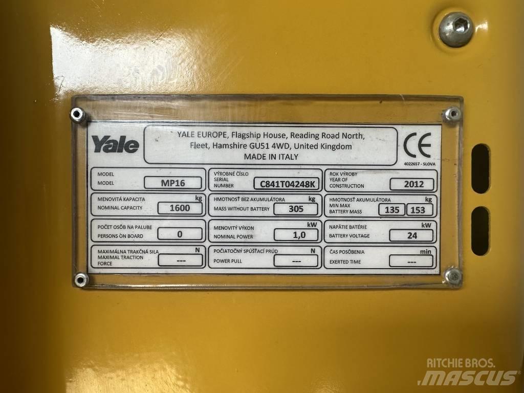 Yale MP16 Low lifter