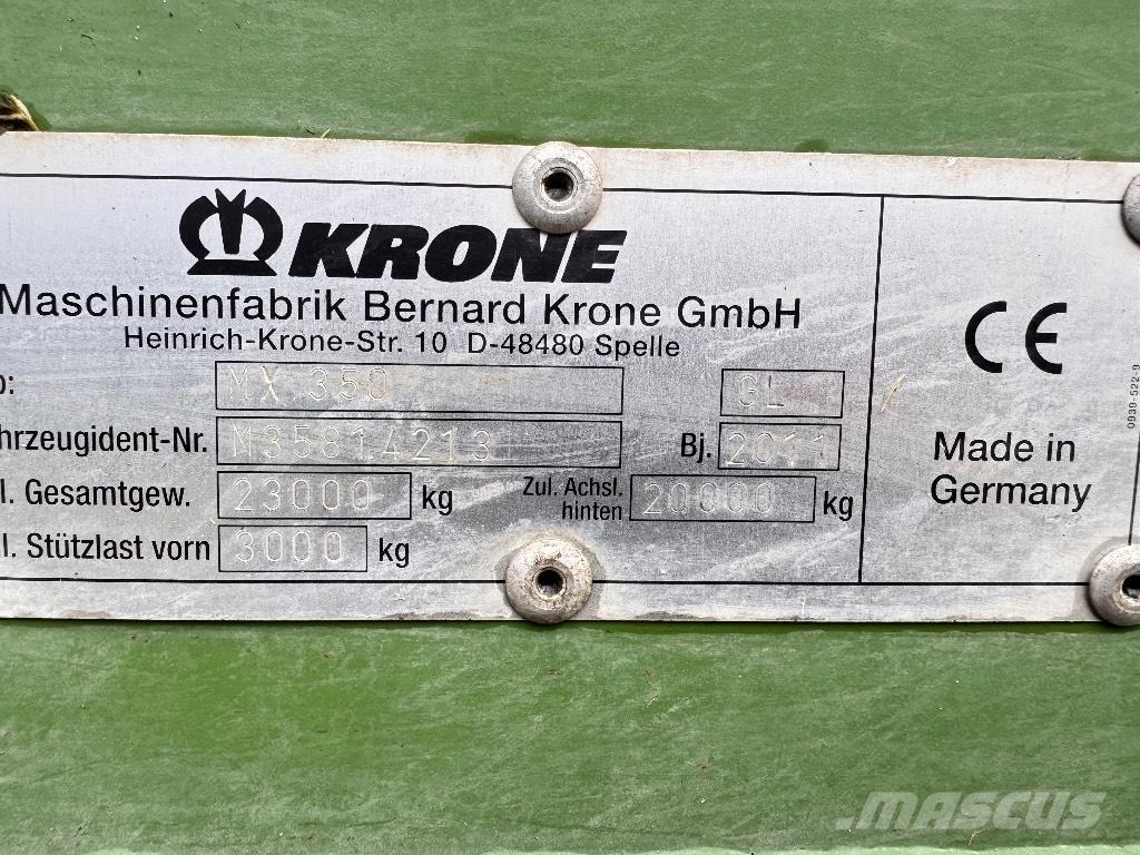 Krone MX 350 GL Self loading trailers