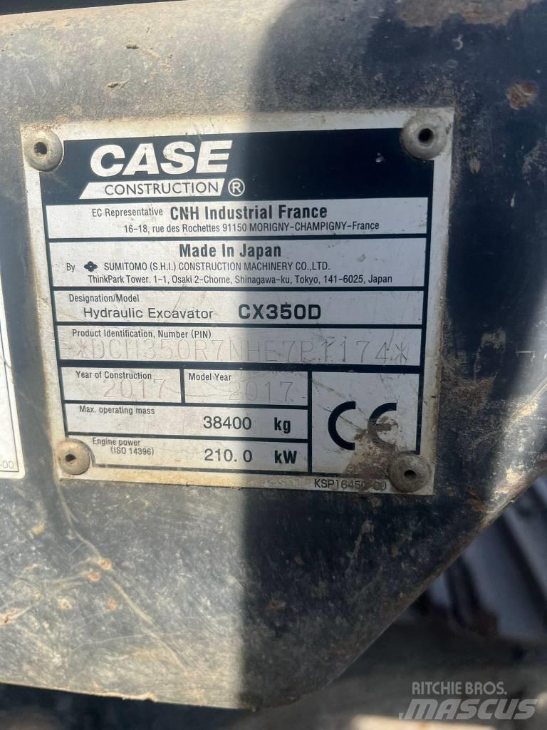 CASE CX 350 D Crawler excavators