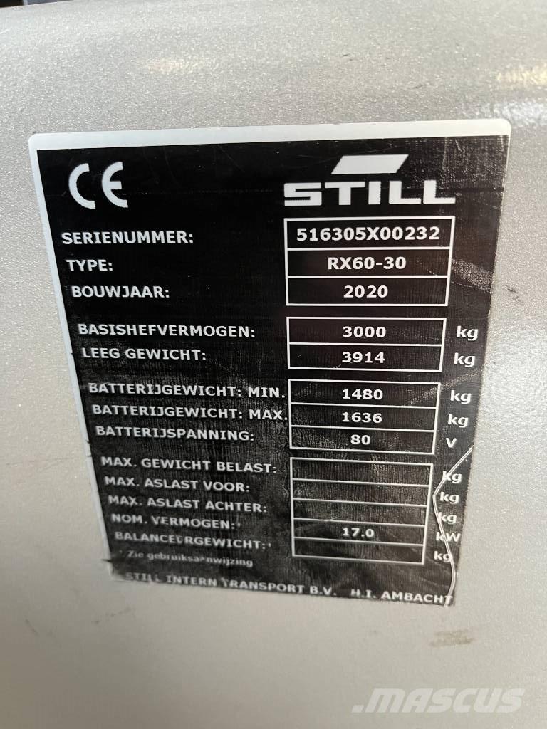 Still RX 60-30 Electric forklift trucks