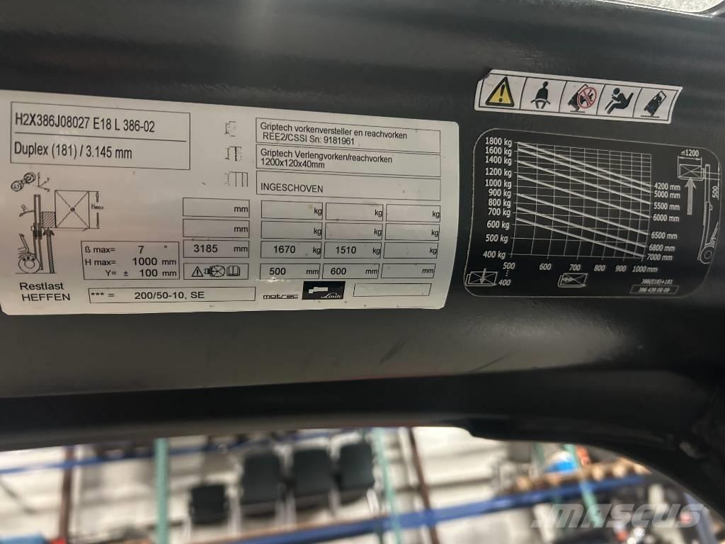 Linde e18l-02 Electric forklift trucks