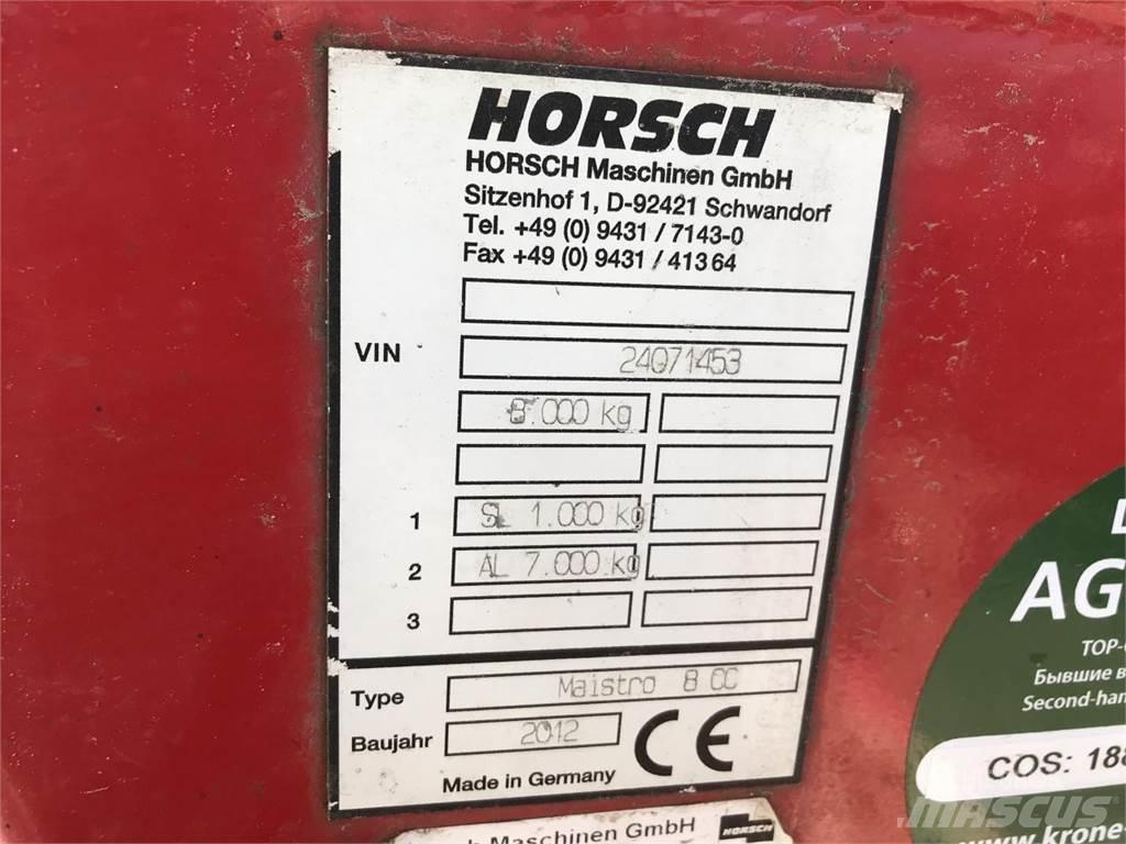 Horsch Maistro 8CC Precision sowing machines
