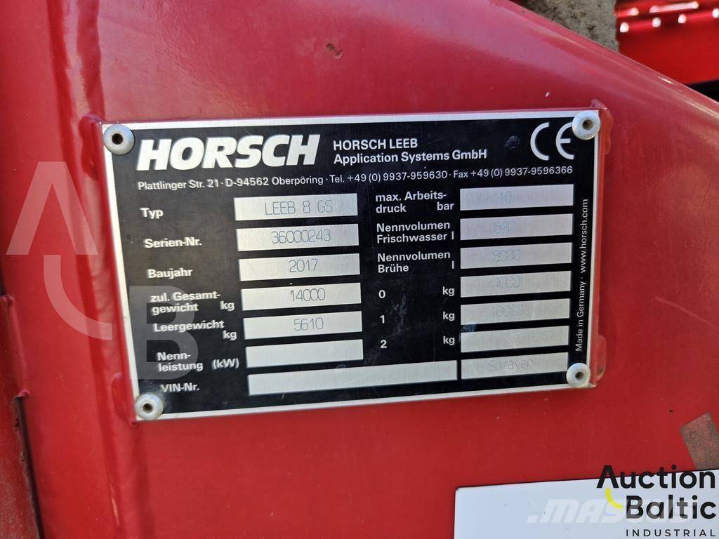 Horsch Leeb 8 GS Trailed sprayers