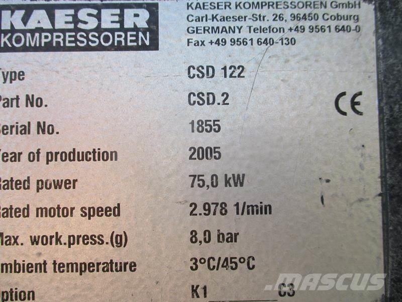 Kaeser CSD 122 Compressors