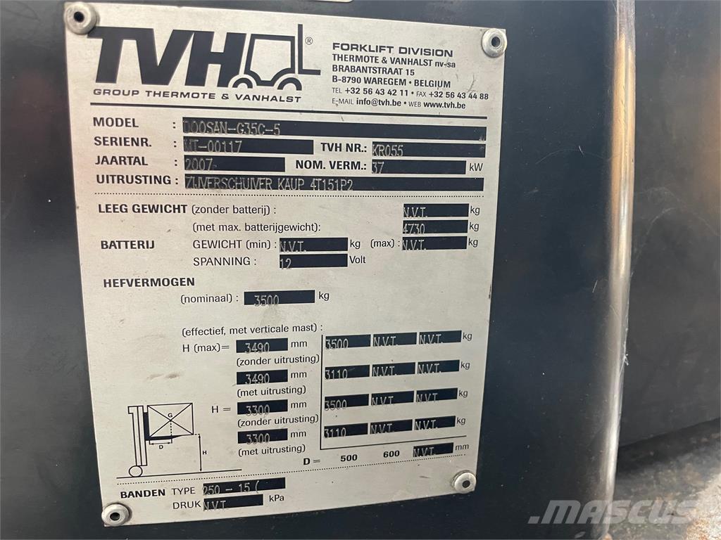 Doosan G35C-5 LPG trucks