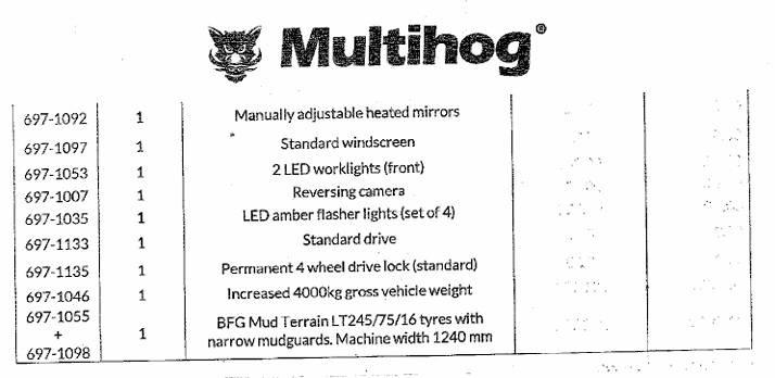 Multihog CX75 Tractors