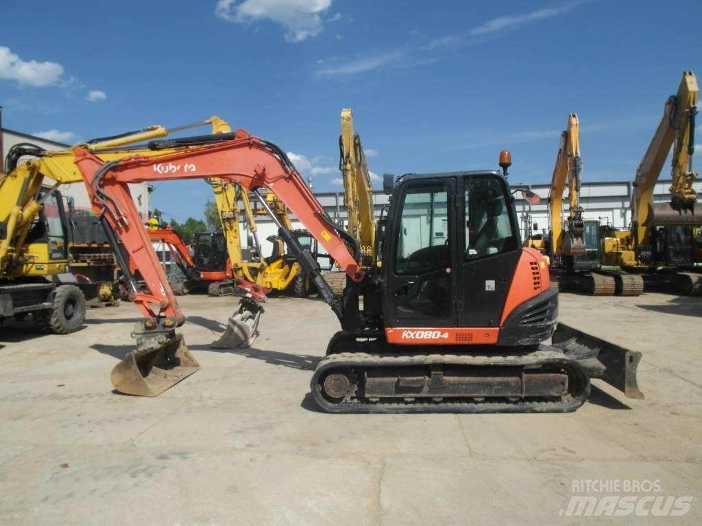 Kubota KX 080-4 Midi excavators  7t - 12t