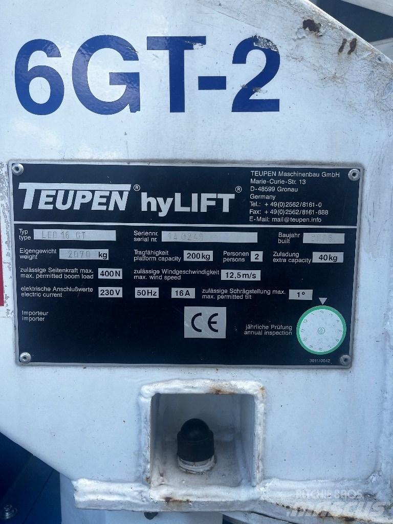 Teupen Leo 16GT Articulated boom lifts