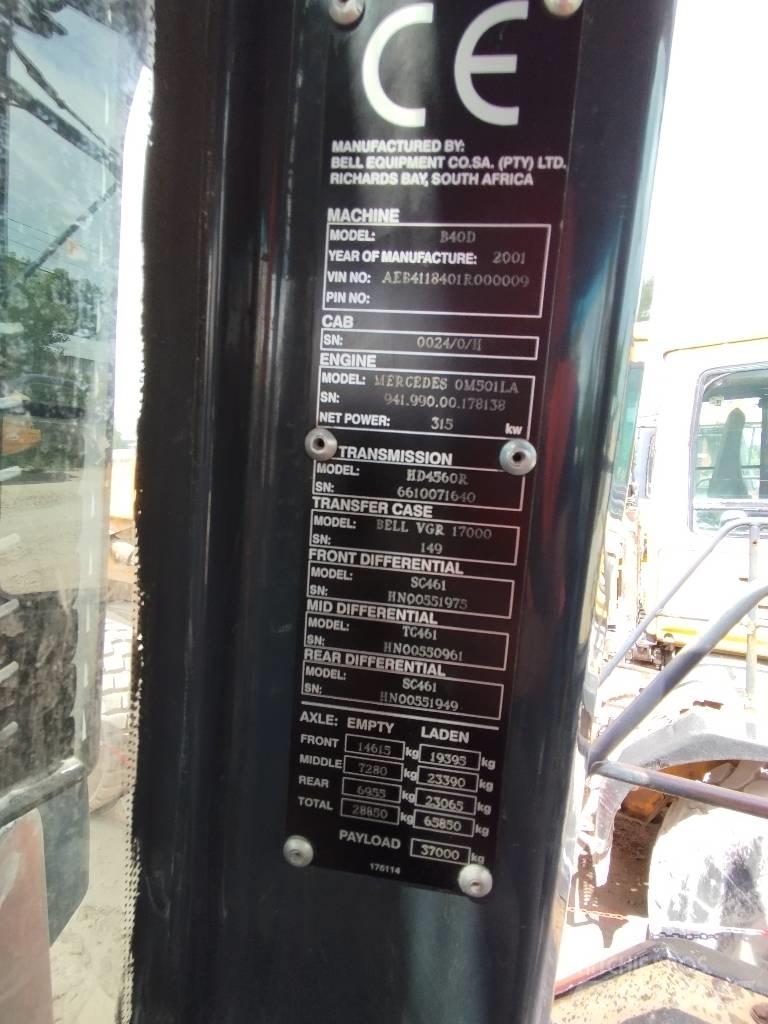 Bell B 40 D Articulated Dump Trucks (ADTs)