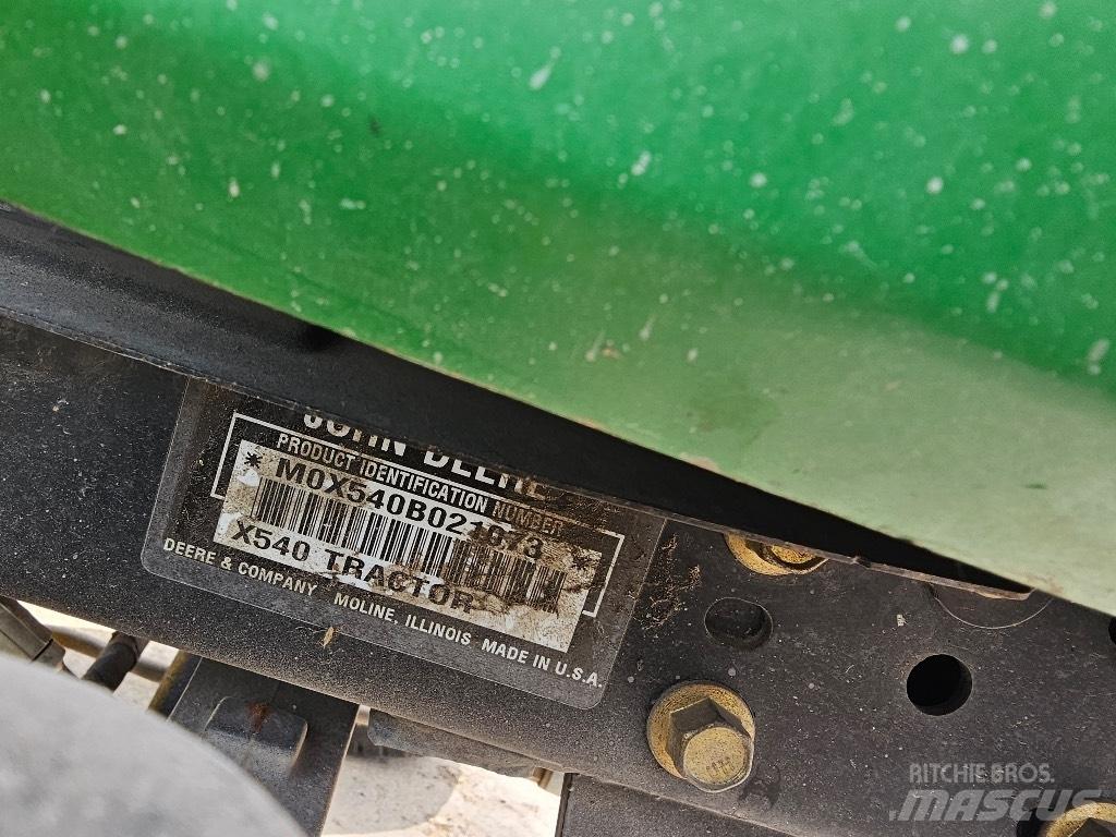 John Deere X 540 Compact tractors