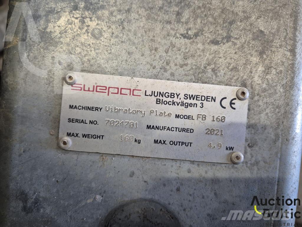 Swepac FB 160 Plate compactors