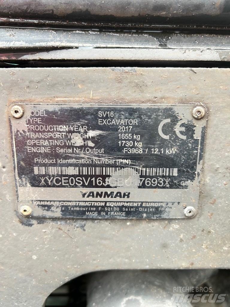 Yanmar SV 16 Mini excavators < 7t (Mini diggers)