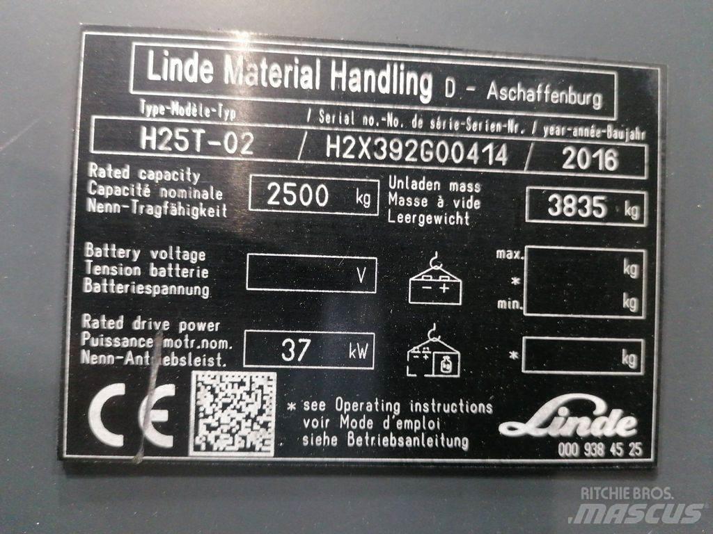Linde H25T-02 LPG trucks