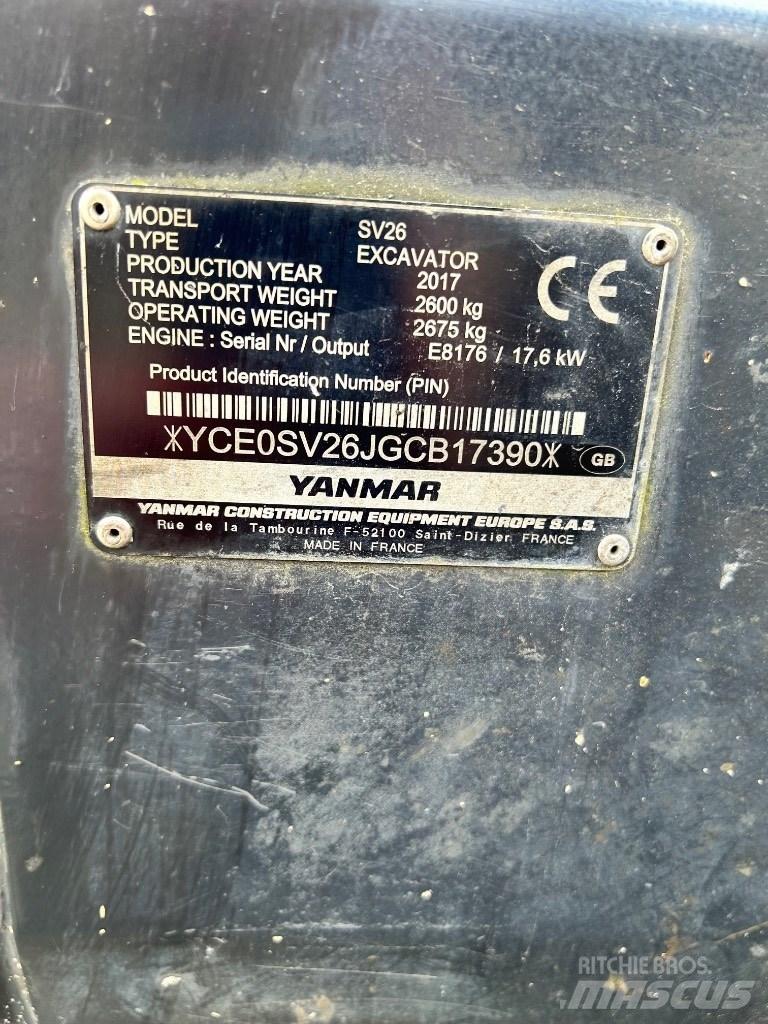 Yanmar SV 26 Mini excavators < 7t (Mini diggers)