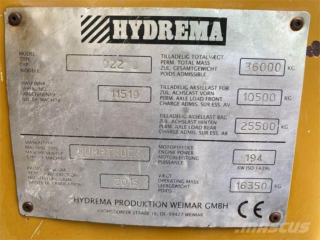 Hydrema 922D Site dumpers