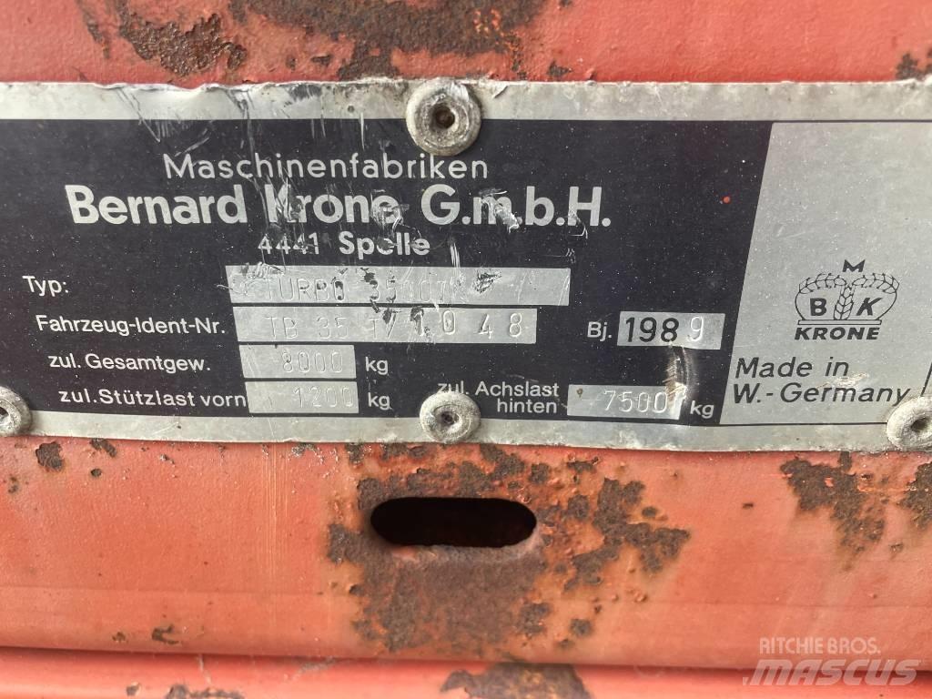 Krone Turbo 3500 Self loading trailers
