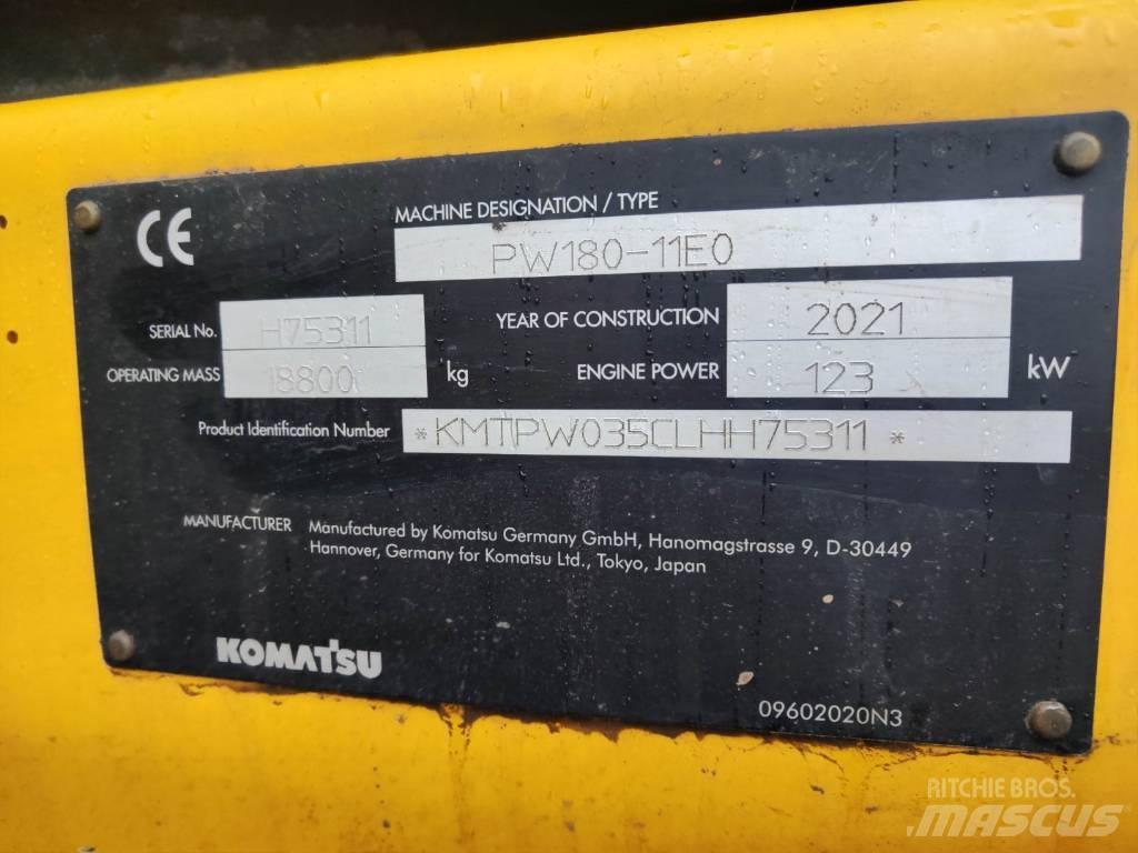 Komatsu PW180-11 Wheeled excavators
