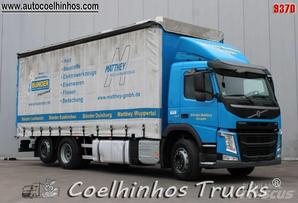 Volvo FM 410 Curtainsider trucks